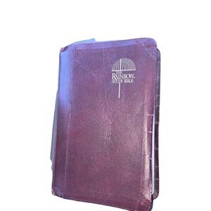 The Rainbow Study Bible Bold Letter Edition King James Version 1986 Color Coded